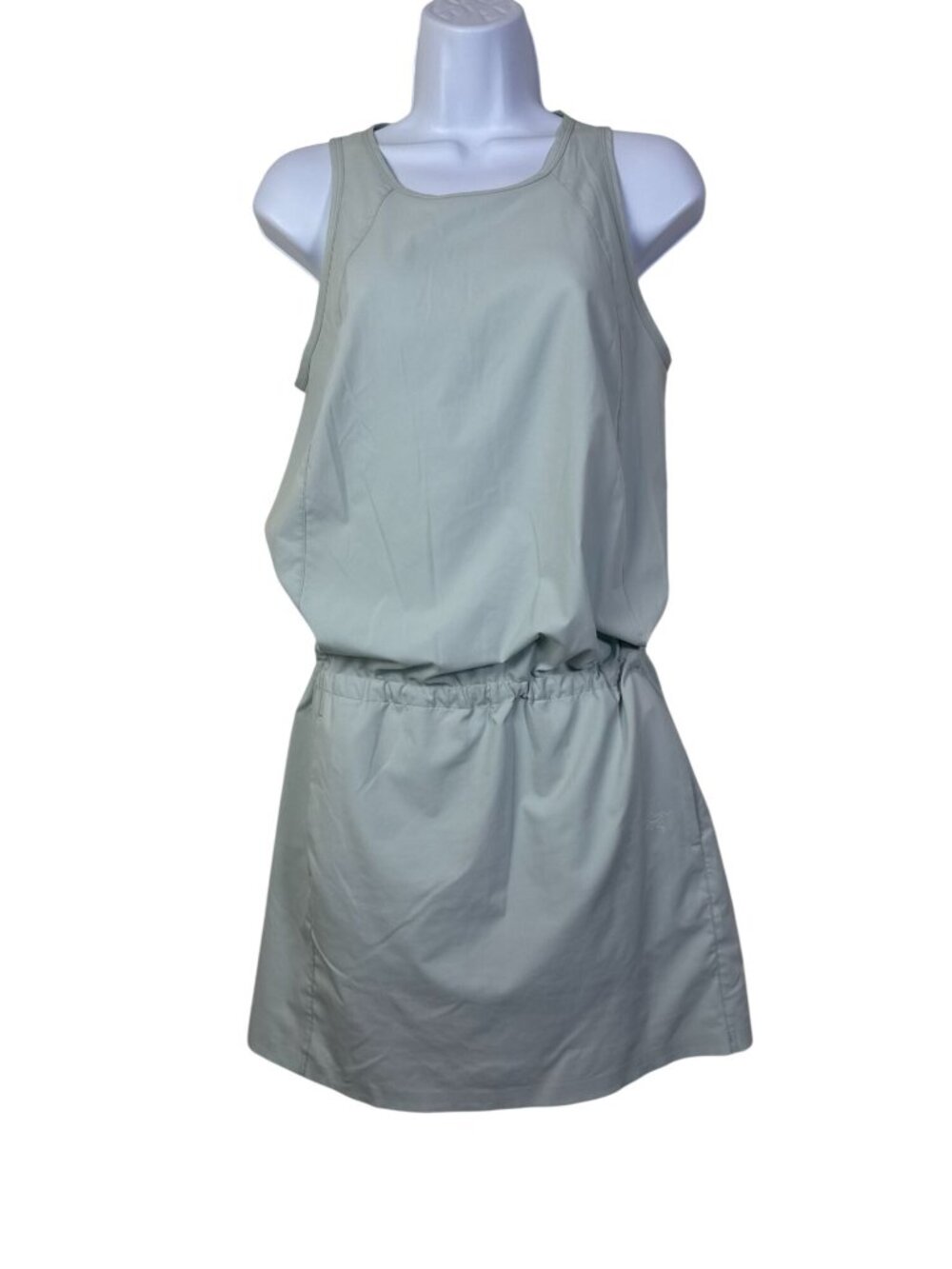Arcteryx Contenta Light Green Athletic Mini Dress Women XS Lightweight Pockets